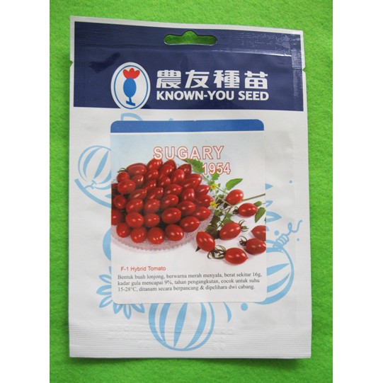 Benih Tomat Cherry Merah Hibrida Sugarry Pack Known You Seed