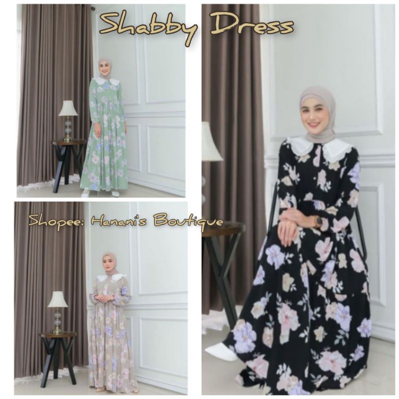 BUTIKCHLARIS Shabby Dress Mint, Mocca, Black by Butik chlaris