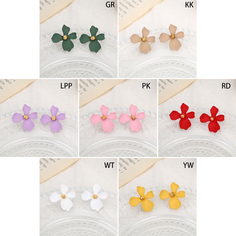 Anting Tusuk Motif Bunga Daisy Ala Korea Untuk Wanita