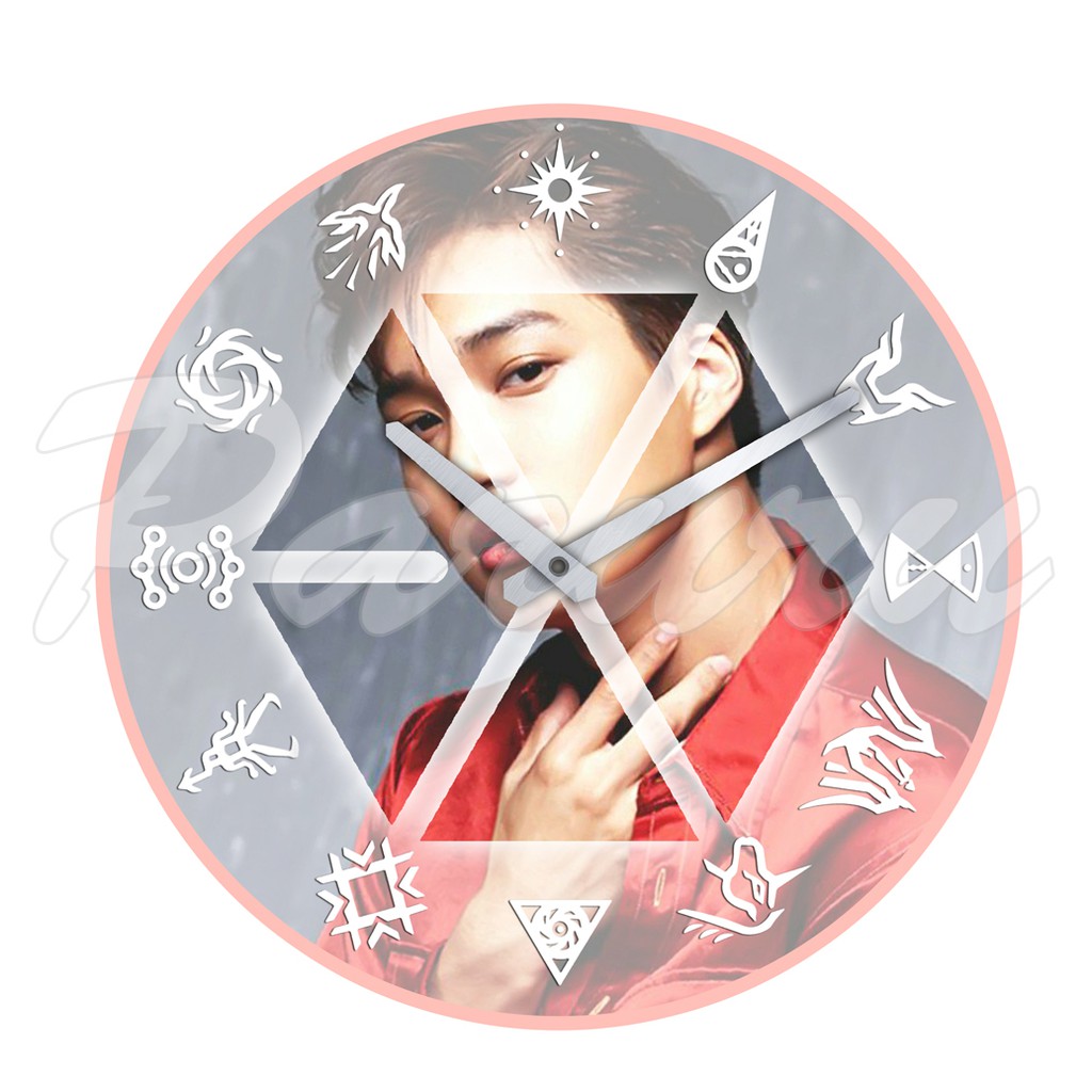 Jam dinding EXO member - kode KAI