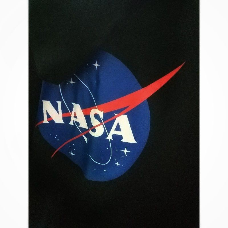 Hoodie HnM NASA World Black Grey Jaket Hitam Free Paper Bag