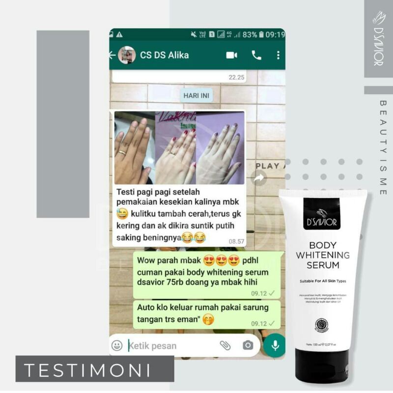 D'savior Whitening Body Lotion