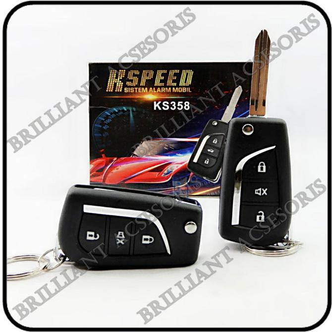Ready Alarm Mobil Universal K-SPEED Remote Kunci - Premium Class -