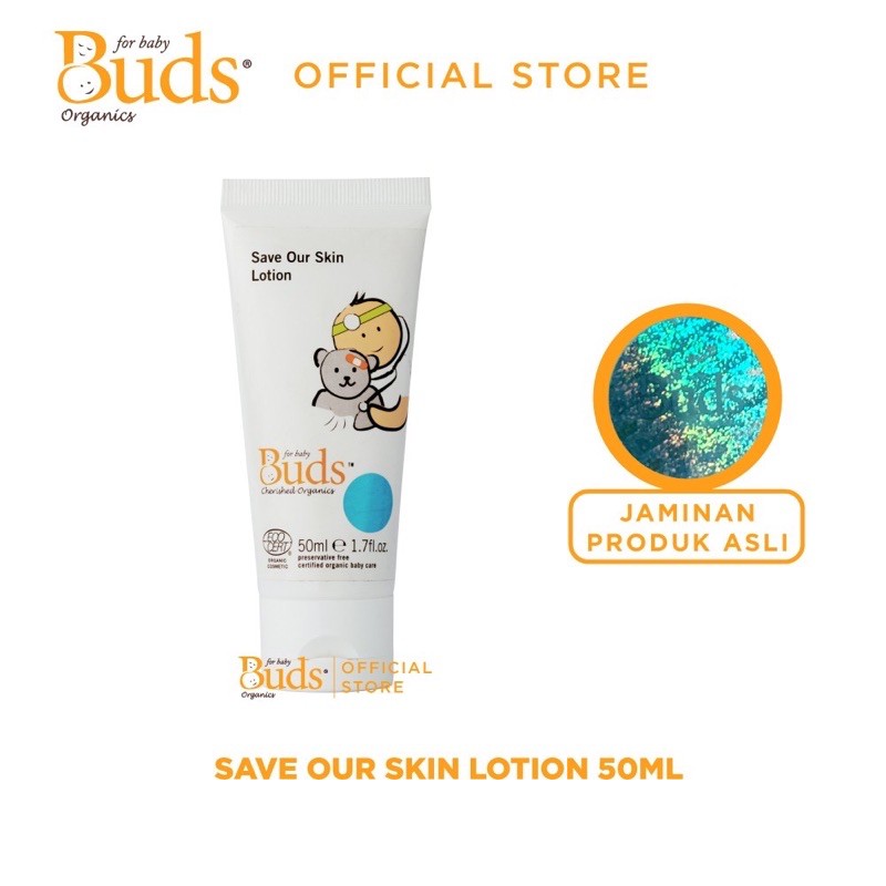 Buds organics cherished save our skin lotion 50ml - lotion bayi