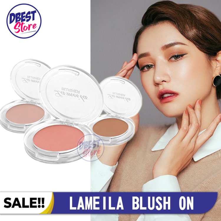 LAMEILA BLUSHER BLUSH ON KOREA - LA MEI LA BLUSH ON LAMEILA SINGLE PERONA PIPI POWDER MATTE