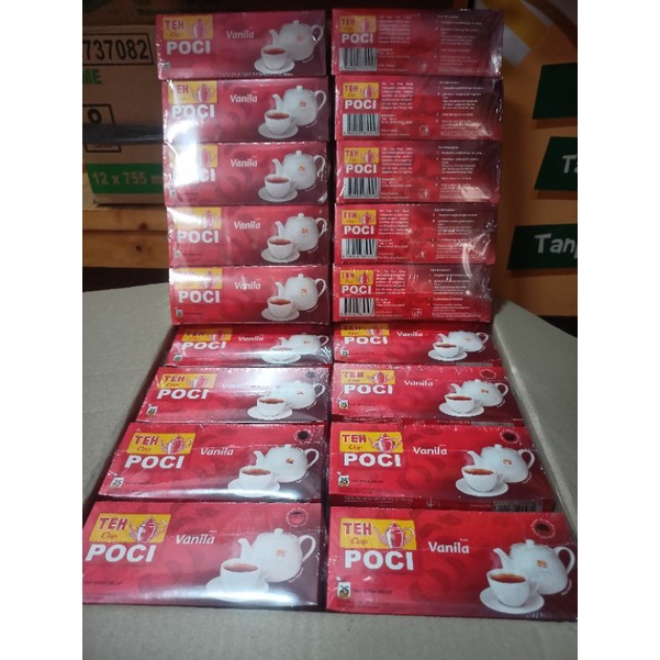 

5 Kotak Teh Celup Teh Cap Poci Vanilla 2g x 25 teabags