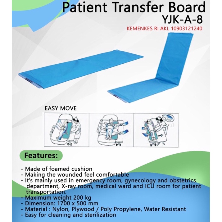 Easy move/ slide transfer pasien/ alat bantu untuk perpindahan pasien bed tO bed