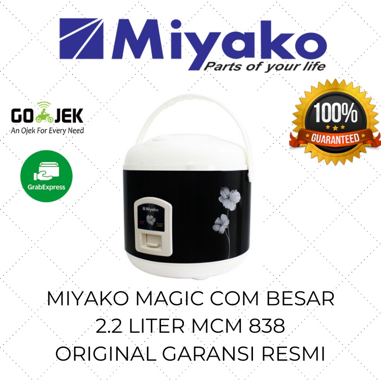 Miyako Magic Com MCM 838 3in1 2.2 Liter / Rice Cooker Besar / Mejikom / Mejicom / Jar Murah Jumbo