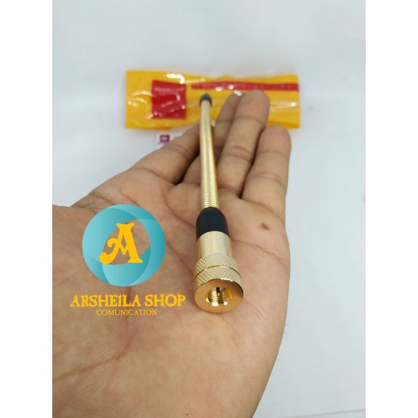 Antena ht helical gold female Bnc male promo murah