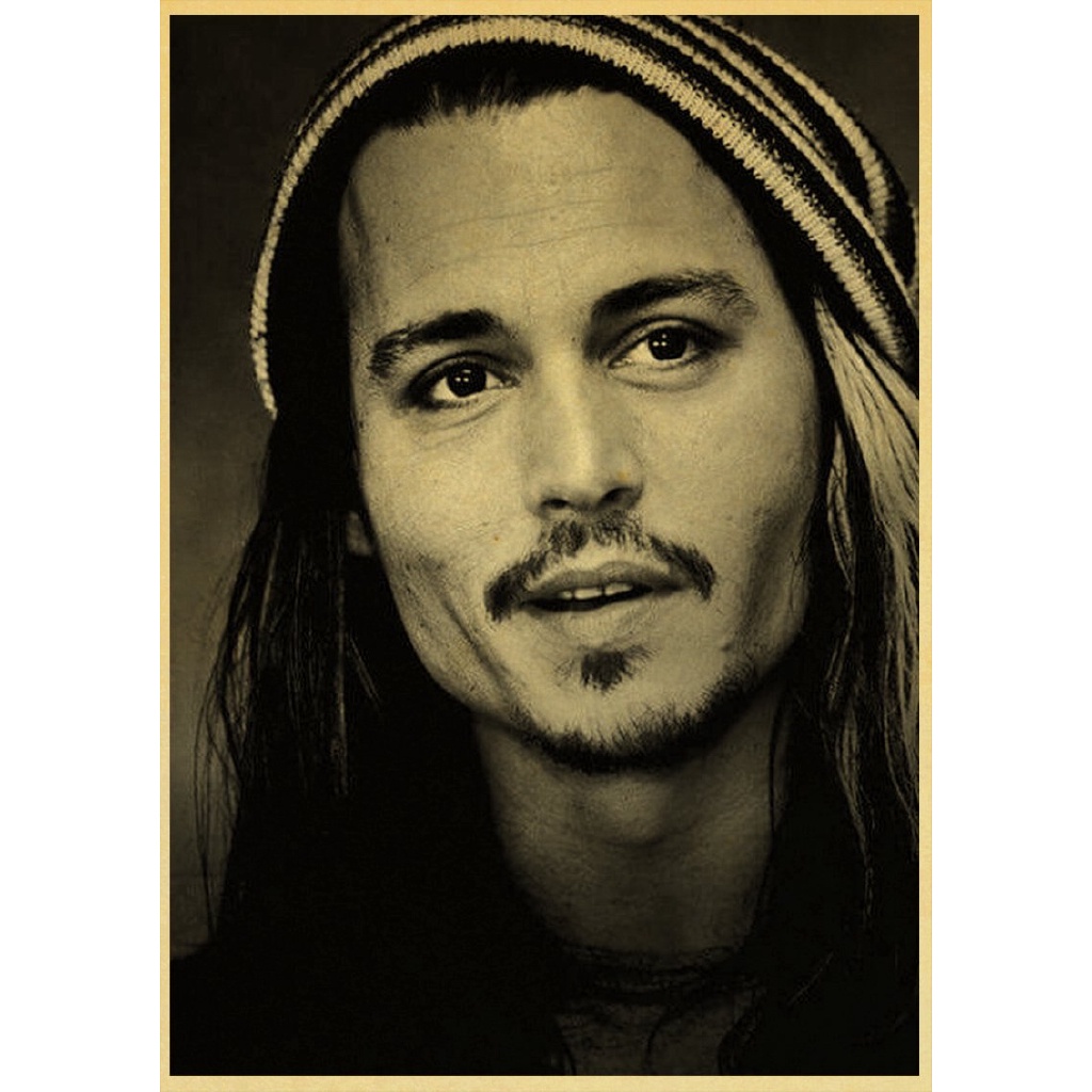 Stiker Dinding Desain Pirates Of The Caribbean Captain Jack Sparrow Actor Johnny Dep Untuk Dekorasi Rumah