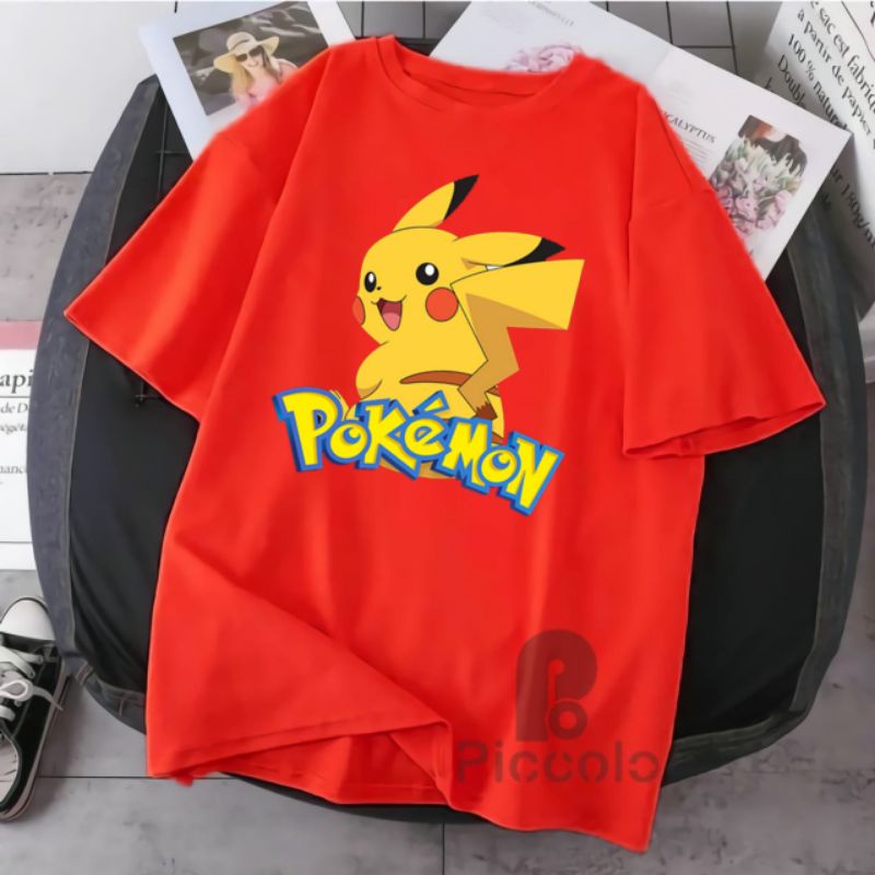 baju kaos anak anak pokemon go bahan  cotyon