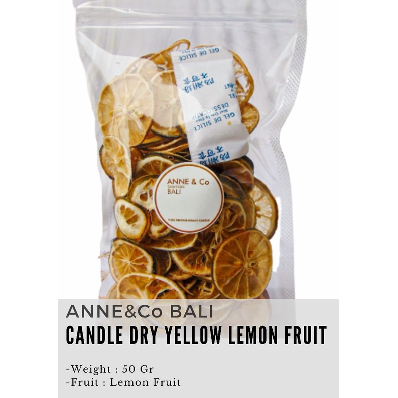 

ANNE&CO BALI DRY YELLOW LEMON FRUIT 50Gr_BUAH LEMON KERING DEKORASI