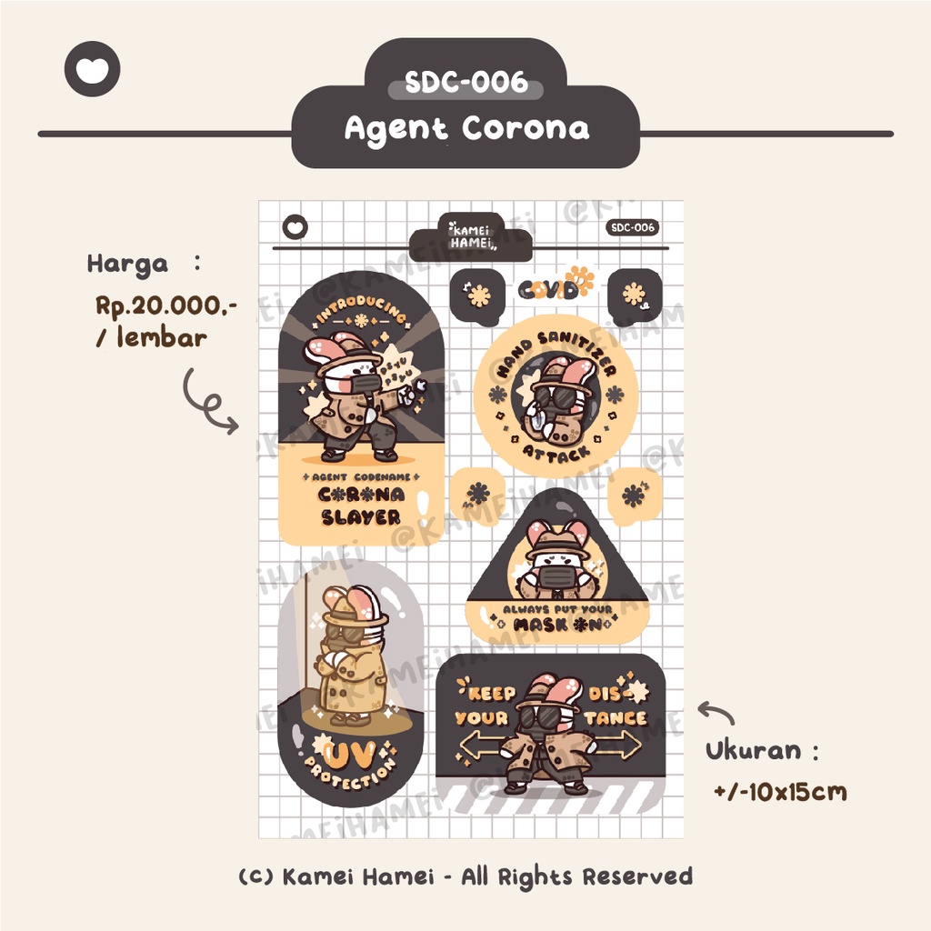 

SDC-006 Agent Coro | Kamei Hamei Deco Planner Sticker