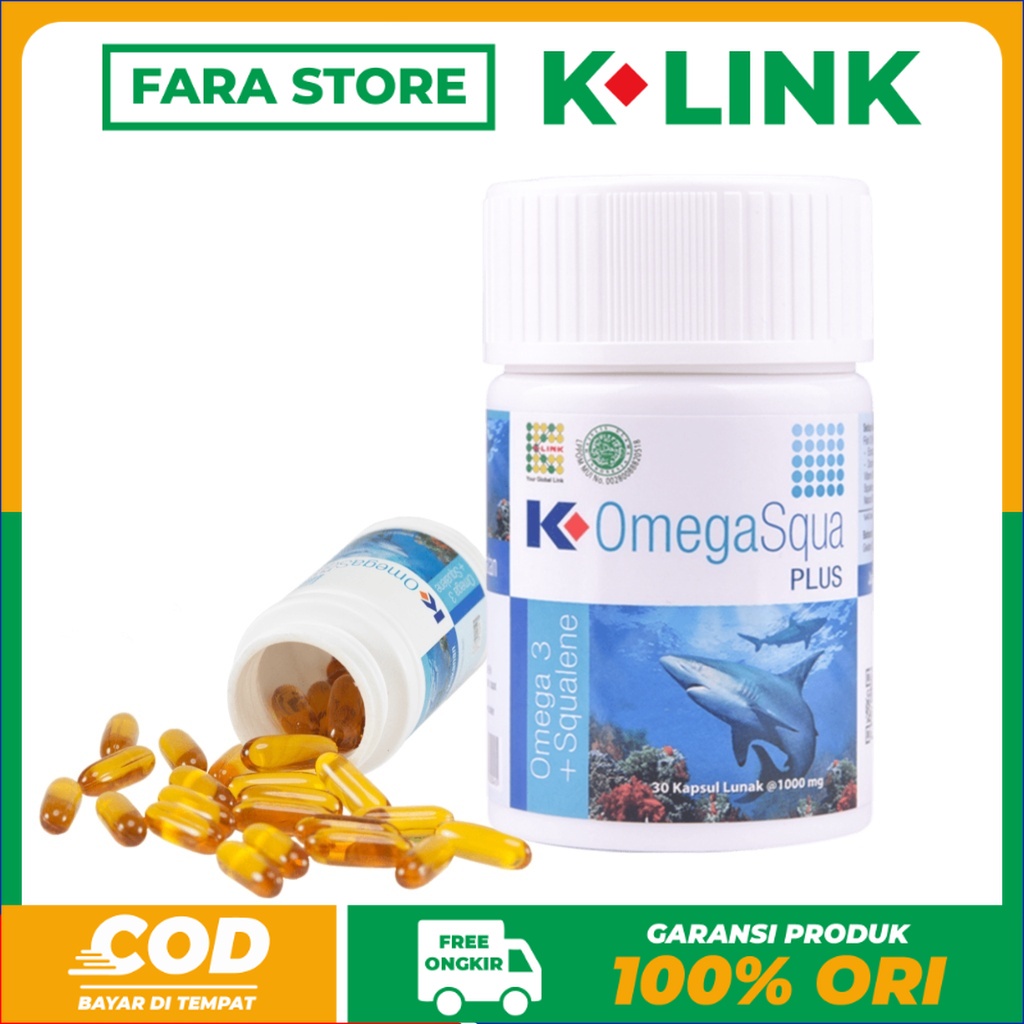 

[COD] K-OMEGASQUA PLUS ORIGINAL K-LINK | OMEGA SQUA KLINK | OMEGA 3 ORI | FISH OIL BKN KRILL OIL | SQUALENE