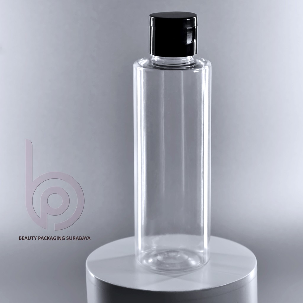 Botol Plastik PET 150ml RF Bening Tutup Fliptop