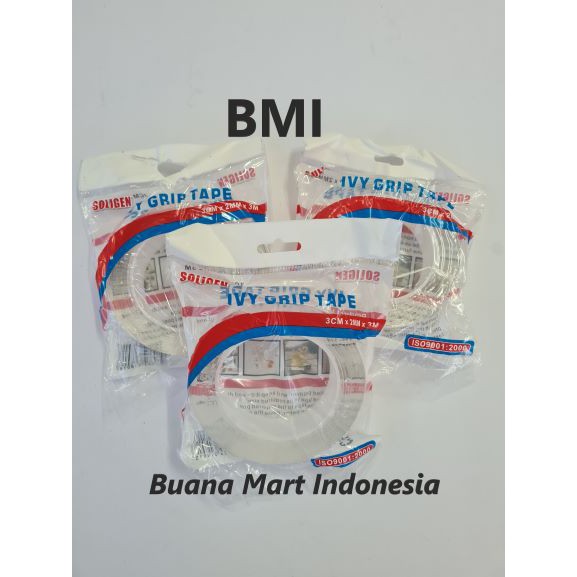 

Double Tape Transparan 3CM | Dobel Tape Bening 3 Meter | Isolasi 3CM