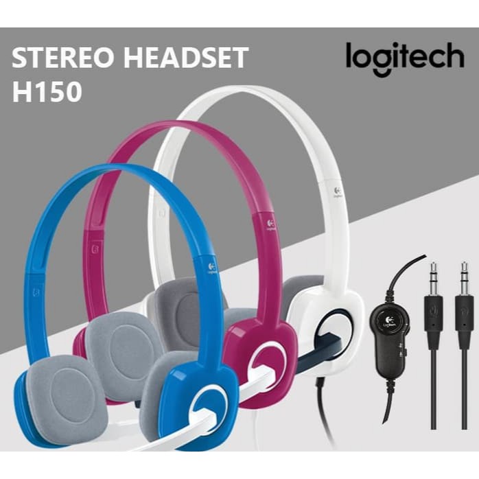 Headset Logitech Stereo H150 With Mic jack 3.5mm 100% Original LOGITECH