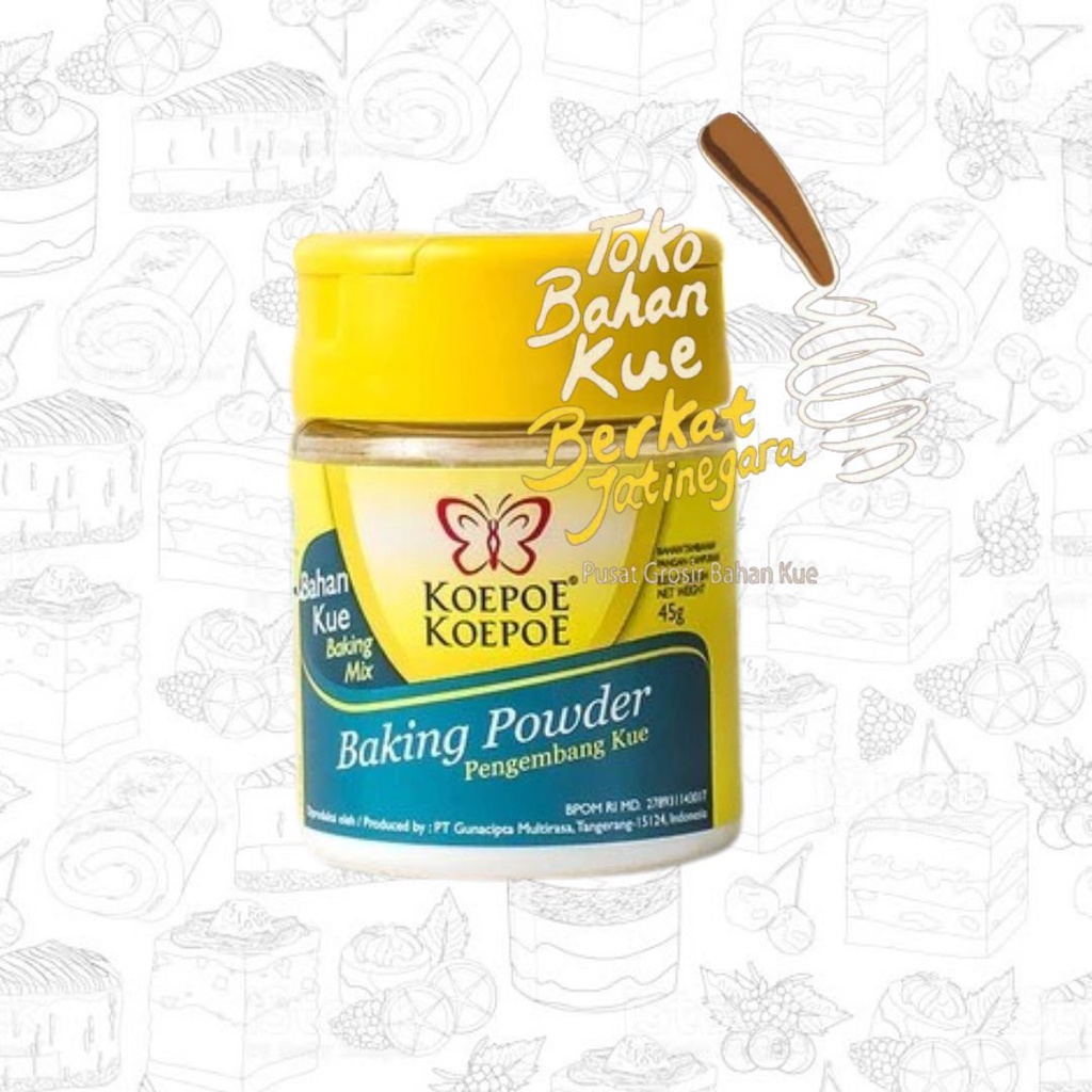 

BAKING POWDER KOEPOE KOEPOE 45 GRAM / CTN ( 72 PCS )