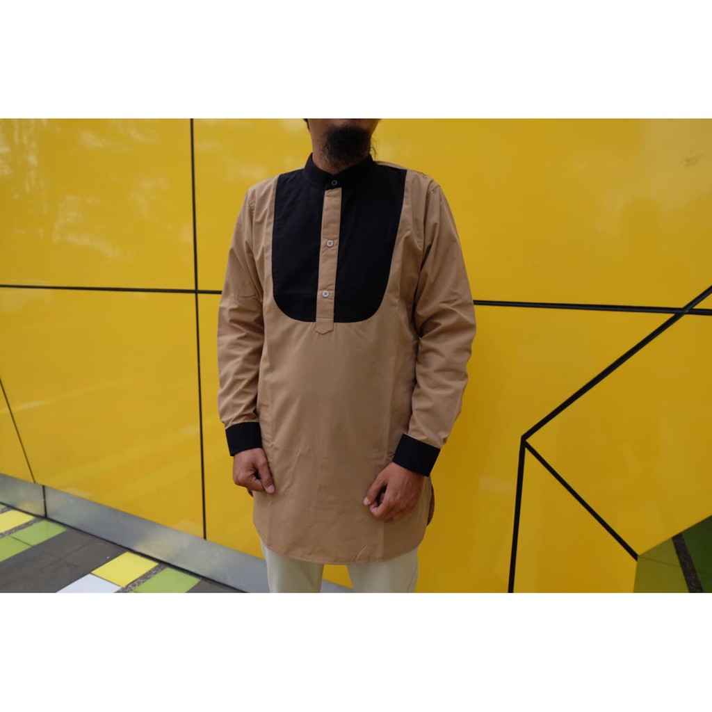 Gamis Choco Circle Hanzhalah(gamis ikhwan/ baju muslim pria/ baju koko dewasa)