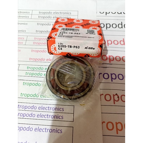 Ball bearing high speed 6205 TB P63 C4 FAG