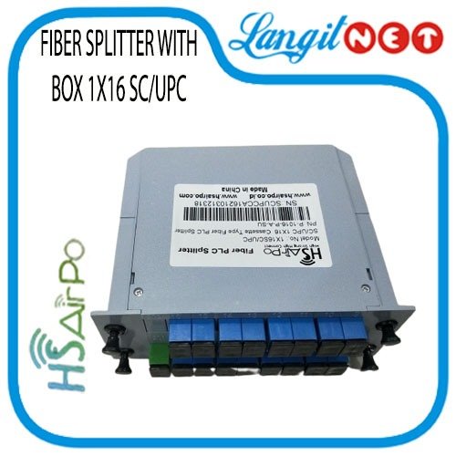 FIBER SPLITTER WITH BOX 1X16 SC UPC PLC