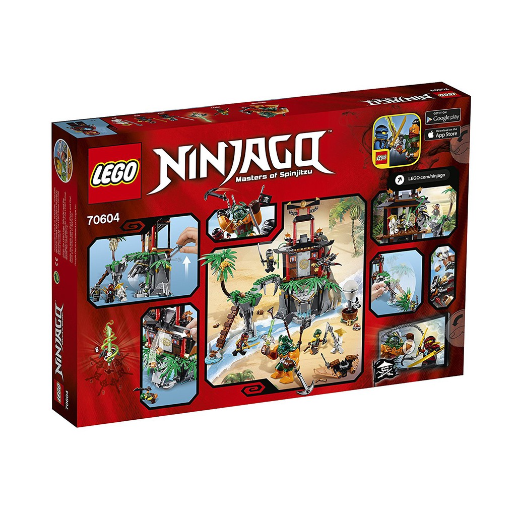 Toys LEGO Ninjago Tiger Widow Island 70604