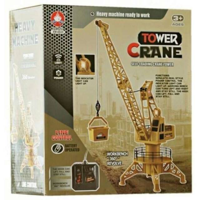 Mainan Remote Control RC Crane Mainan RC Alat Berat Tower Crane