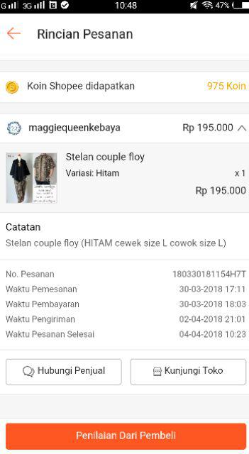 Setelan Couple Batik Floy