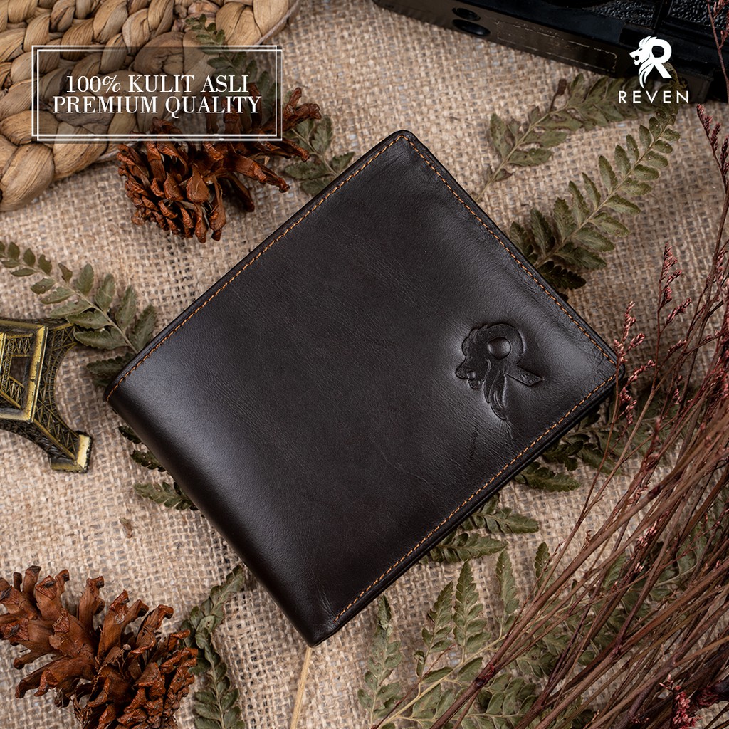 [ COD ] Dompet Lipat Pria Kulit Sapi Asli Rogue Wallet