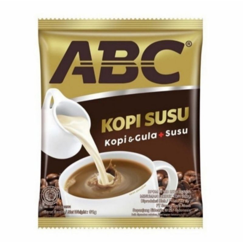 

Kopi ABC Susu Renceng 31 gr X 10 Sachet