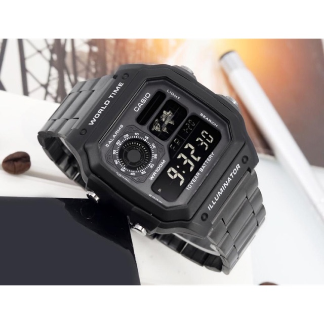 Jam Tangan Casio rantai model digital