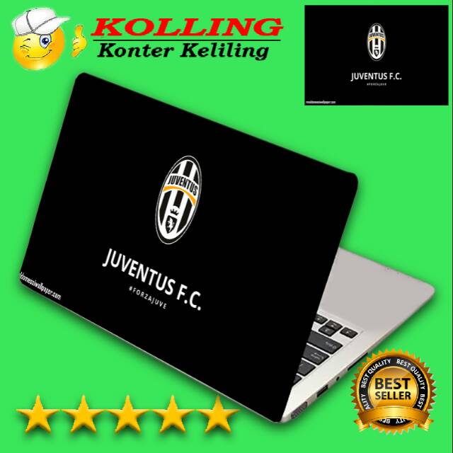 Stiker Laptop 11, 12, 14, 15 inch / Garskin Laptop / Logo Club Juventus