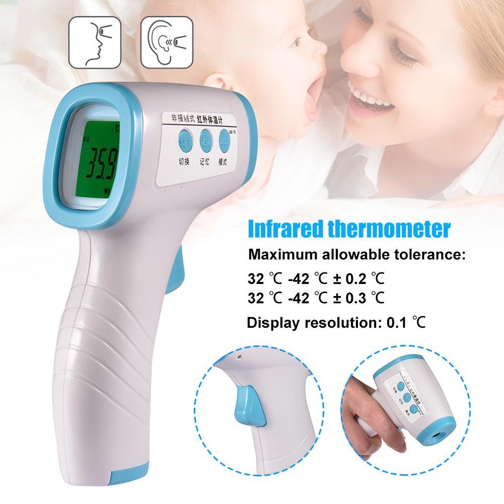 Z01 - Non-Contact Infrared Digital Thermometer Gun with LCD Display - Termometer Model Tembak