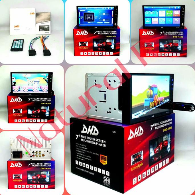 READY TV MOBIL HEADUNIT DOUBLEDIN MP5 DHD-4300 / 4300 FULLGLASS