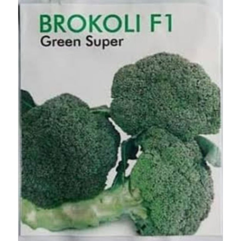 Benih biji BROKOLI F1 GREEN SUPER - BROKOLI HIBRIDA (7 biji)