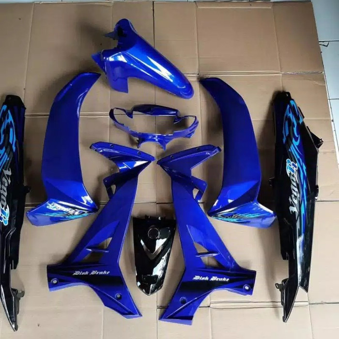 cover body Vega r new warna biru
