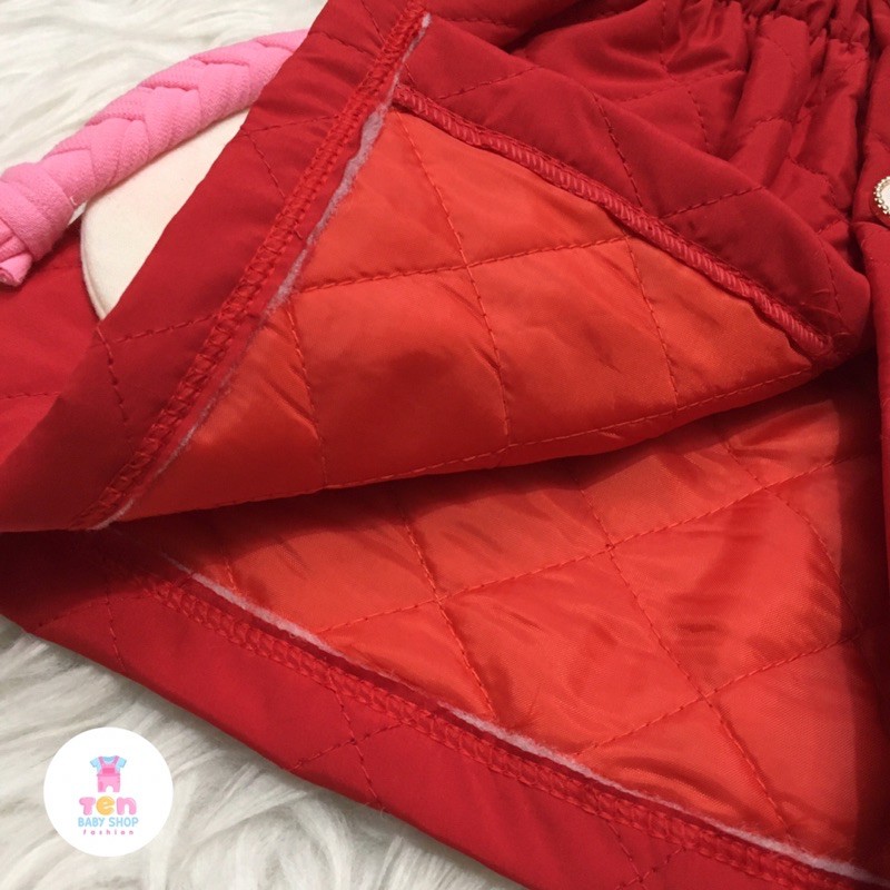 Jaket Parka Girly Colud Bird Bayi / Anak usia 3bulan - 1tahun (Cardigan, Sweater, Coat, jaket bulu-2