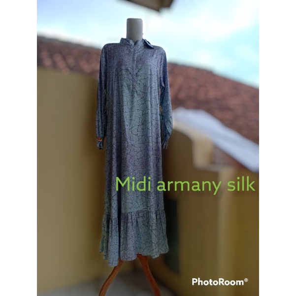 midi armany silk/neli collection / NC/ motif kaca retak