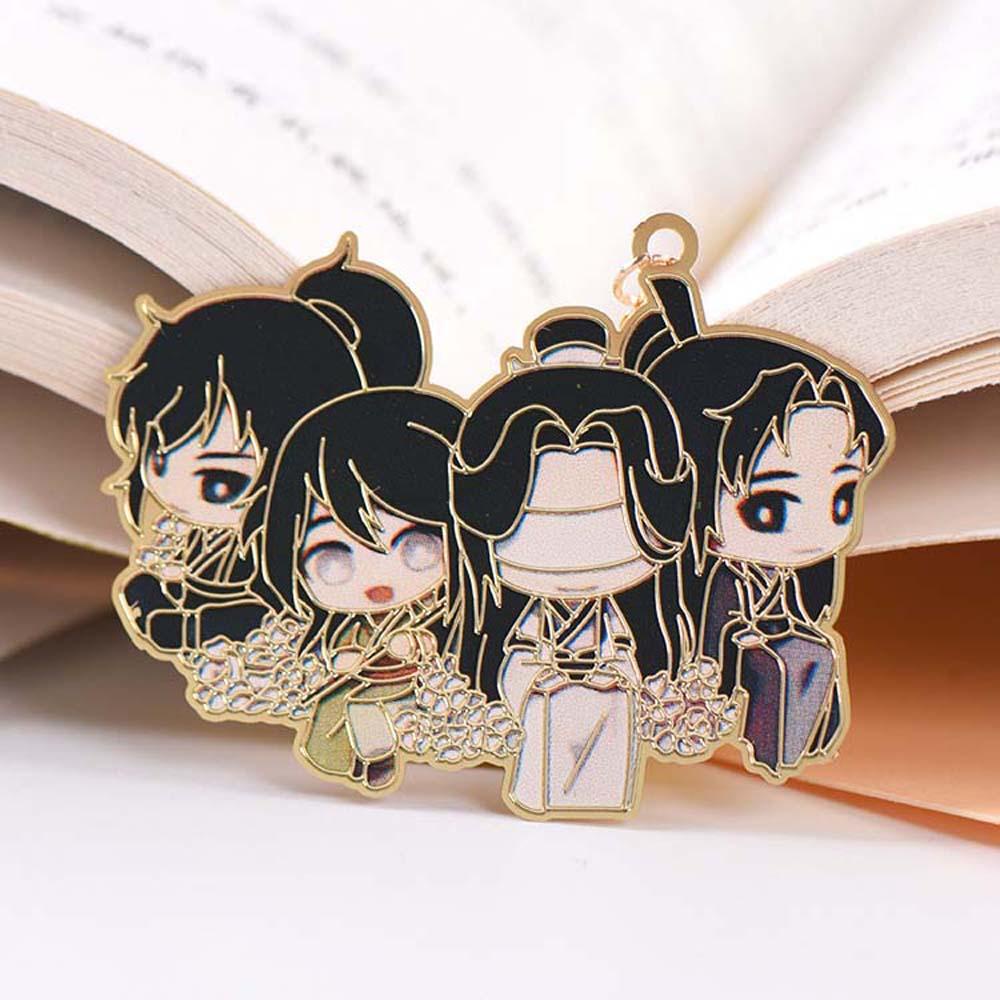 Nickolas1 Mo Dao Zu Shi Berjumbai Kreatif Berongga Grandmaster Setan Pasokan Sekolah Liontin Hadiah Siswa Wei Wuxian Lan Wangji Penanda Buku