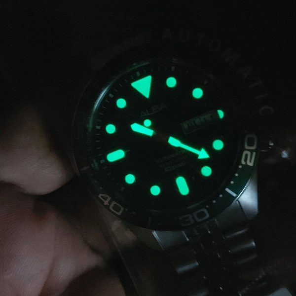 Alba Automatic AL4187X1 Green Dial - Jam Tangan Pria AL4187