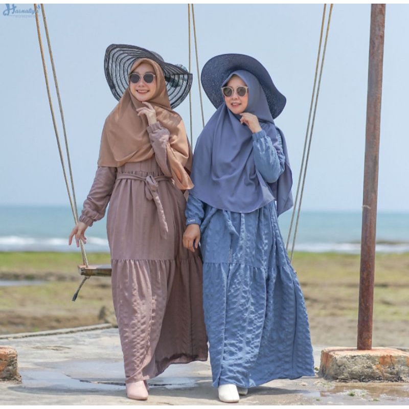 TERBARU CAMILLA DRESS | By Hasnaliya ORI gamis polos busui friendly