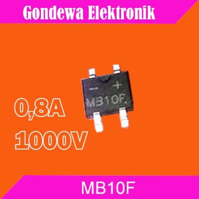 MB10F SOP-4 dioda bridge 0,8A 1000V