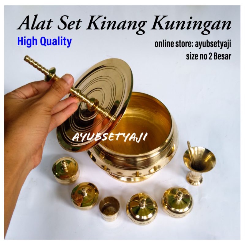 Cocoh Kinang Alat Tumbuk sirih Kinangan sirih Bahan Kuningan Kecil Besar Jumbo Gentong Guci bejana