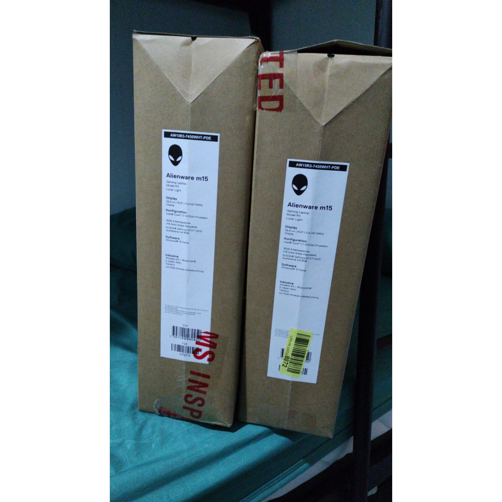 DELL ALIENWARE M15 R3 i7 10750 16GB 1TBSSD RTX2070
