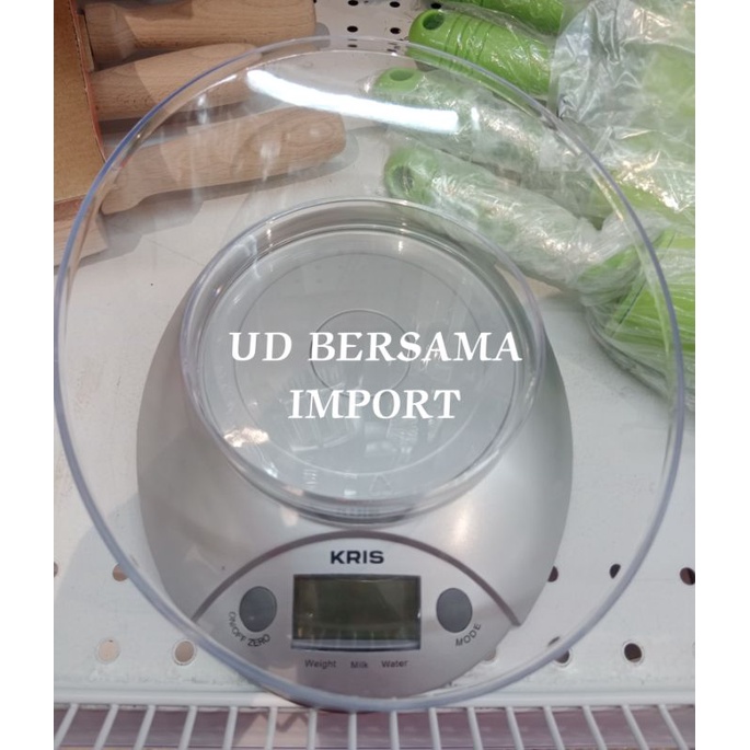 KRISCHEF Timbangan Dapur Digital 5 Kg/Digital Scale Dilengkapi Wadah