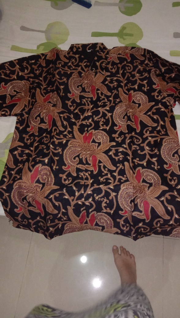 Kembang Lombok Kemeja Batik Pria Modern Batik Pria Kantor Bso Official Lengan Panjang