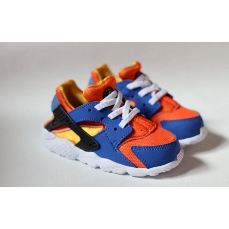 SEPATU ANAK ORIGINAL NIKE HUARACHE BLUE ORANGE