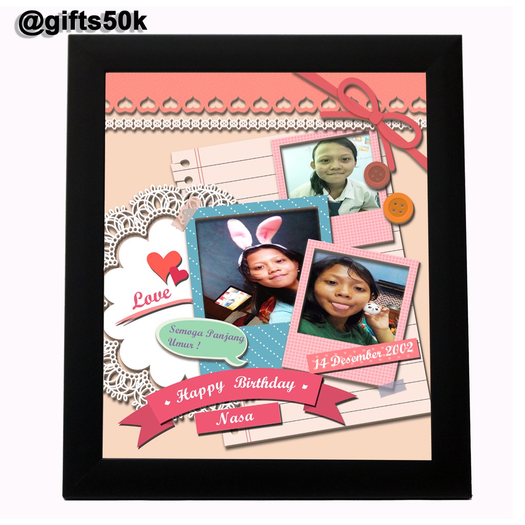 

Scrapframe kado ulang tahun