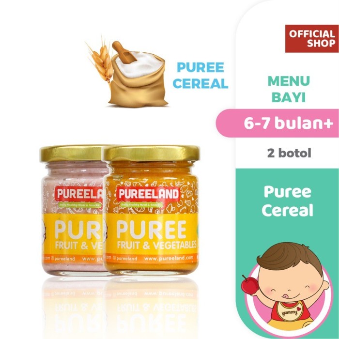 Pureeland Baby Puree Cereal / Mpasi Bayi Organik / Makanan Bayi