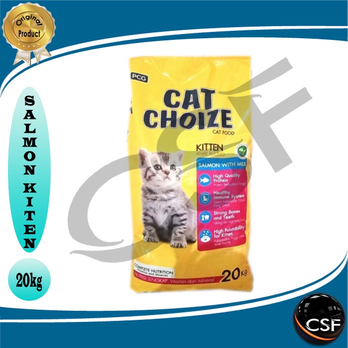 Makanan Kucing Cat Choize SALMON KITTEN 20kg ( EKSPEDISI )